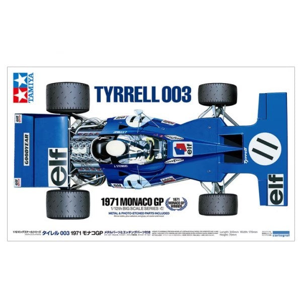 Tamiya 12054 1/12 Tyrrell 003 w/Photo-etched Parts - 1971 Monaco GP - Hobby City NZ (8324816044269)