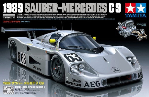 Tamiya 24359 1/24 1989 Sauber-Mercedes C9 (8278308389101)