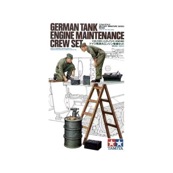 Tamiya 35180 1/35 German Tank Engine Maintenance Crew Set (WWII) (8649073426669)