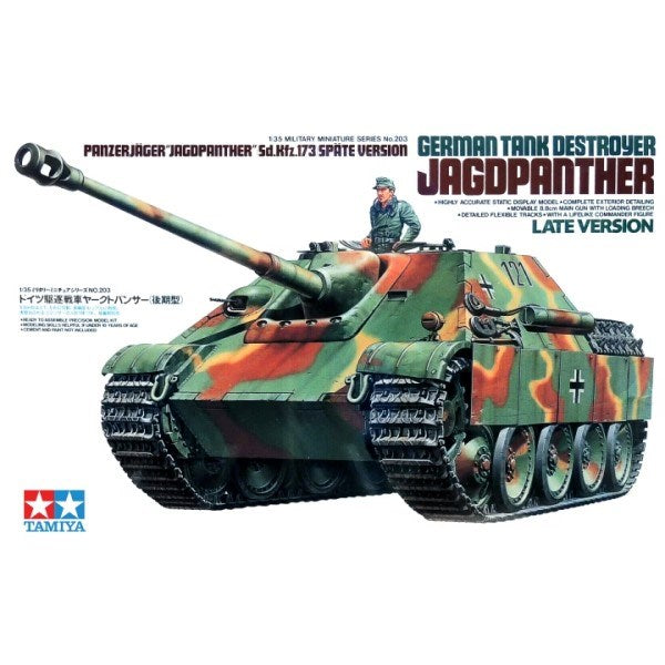 Tamiya 35203 1/35 Panzerjager "Jagdpanther" Sd.Kfz. 173 (Spate Version/Late Version) - German Tank Destroyer (8442890223853)