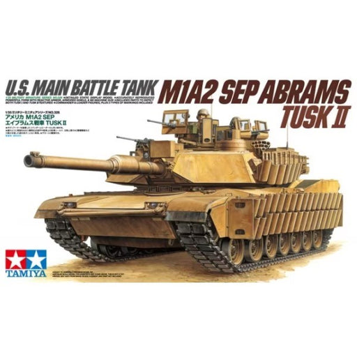 Tamiya 35326 1/35 M1A2 SEP Abrams TUSK II - U.S. Main Battle Tank - Hobby City NZ (7899179516141)