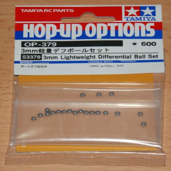 Tamiya 53379 	3MM LIGHTWEIGHT DIFF BALL SET (7581518201069)