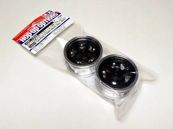 Tamiya 54854 2-Piece 5-Spoke Wheels *2 Bla (7637912355053)