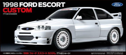 Tamiya 58691 RC Kit: 1/10 4WD 1998 Ford Escort Custom (TT-02) (8278308094189)