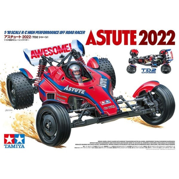 Tamiya 58697 RC Kit: 1/10 2WD Astute 2022 (TD2) (7927529996525)