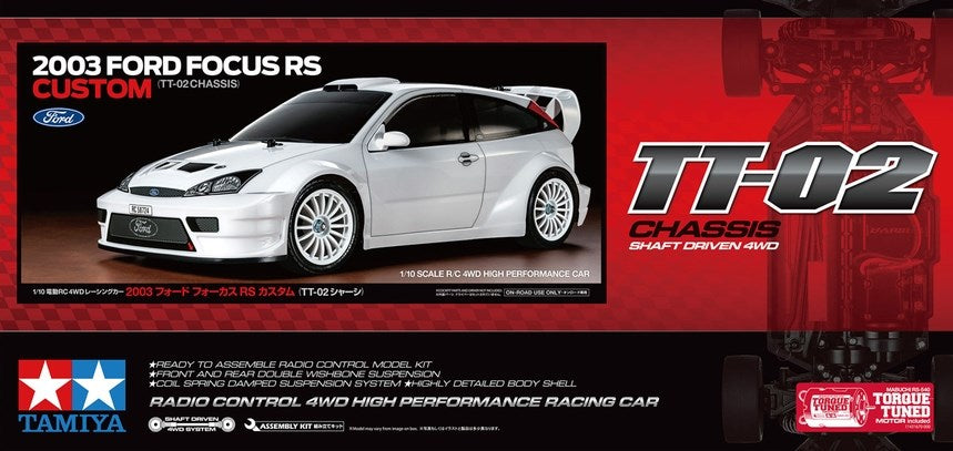 Tamiya 58724 1/10 2003 Focus RS Custom (TT-02)