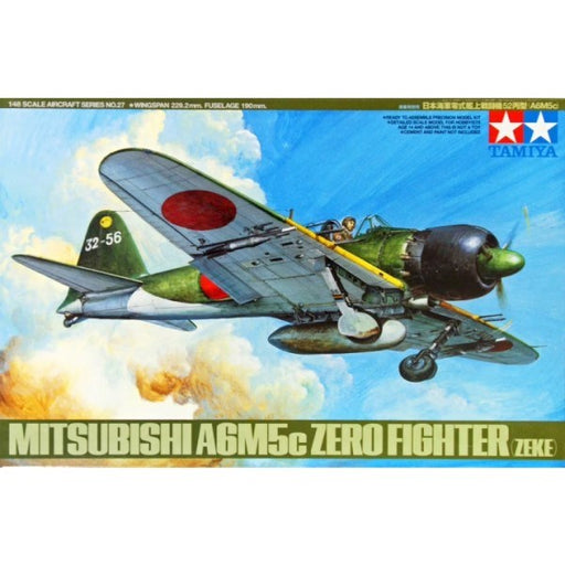 Tamiya 61027 1/48 Mitsubishi A6M5c Zero Fighter (Zeke) - Hobby City NZ (8324813521133)