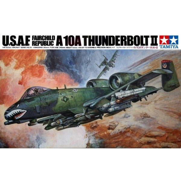 Tamiya 61028 1/48 USAF Fairchild Republic A-10A Thunderbolt II - Hobby City NZ