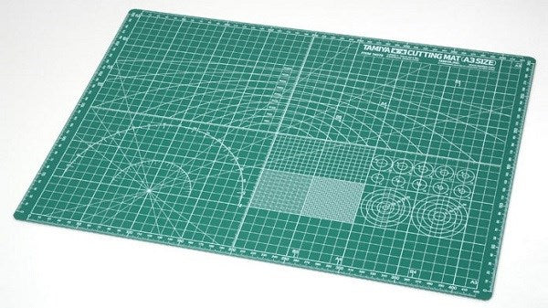 Tamiya 74076 Cutting Mat - A3 Size (Green) (8225541554413)