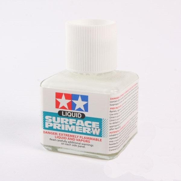 Tamiya 87096 Liquid Surface Primer - White (40ml) (7540587561197)