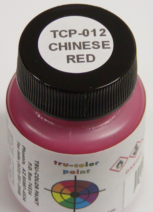 Tru-Color Paint 012 Chinese Red 1oz (6630980223025)