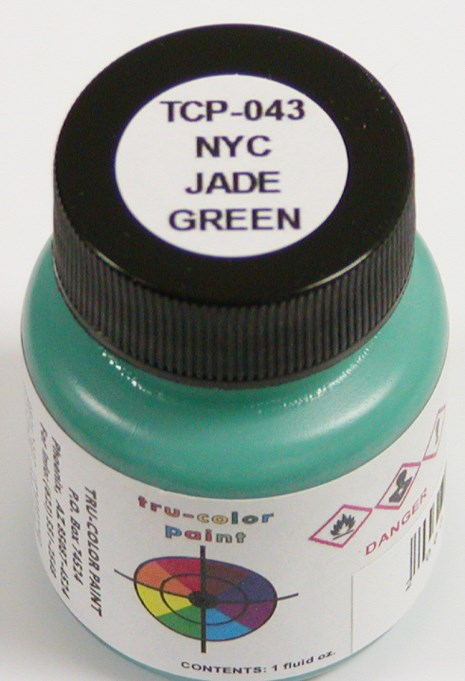 Tru-Color Paint 043 New York Central Jade Green 1oz (6630981402673)