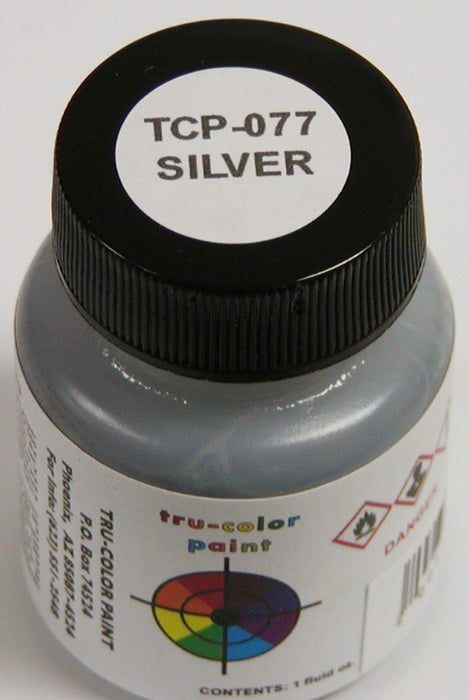 Tru-Color Paint 077 Silver 1oz (6630982877233)