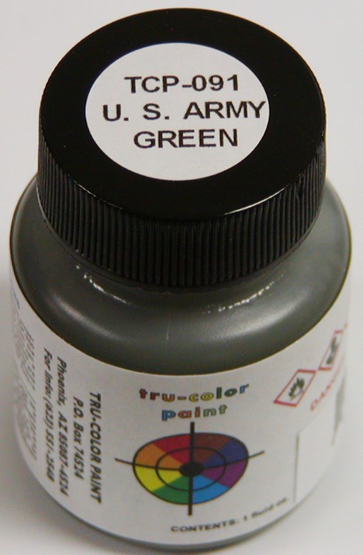 Tru-Color Paint 091 U.S. Army Green 1oz (6630983401521)