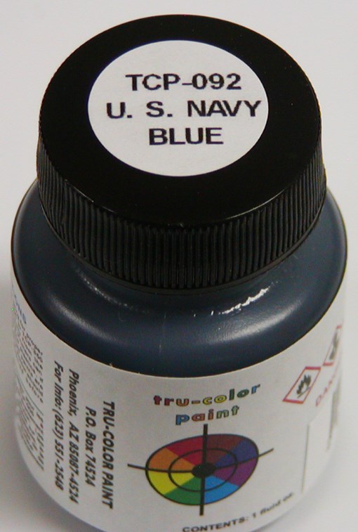 Tru-Color Paint 092 U.S. Navy Blue 1oz (6630983434289)