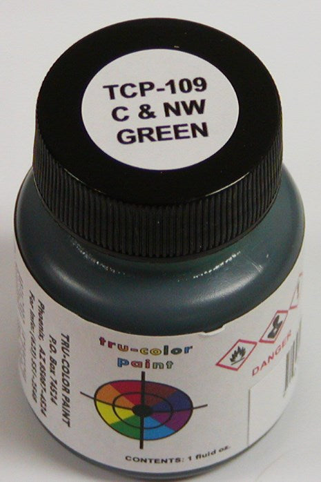 Tru-Color Paint 109 Chicago & North Western Green 1oz (6630984056881)