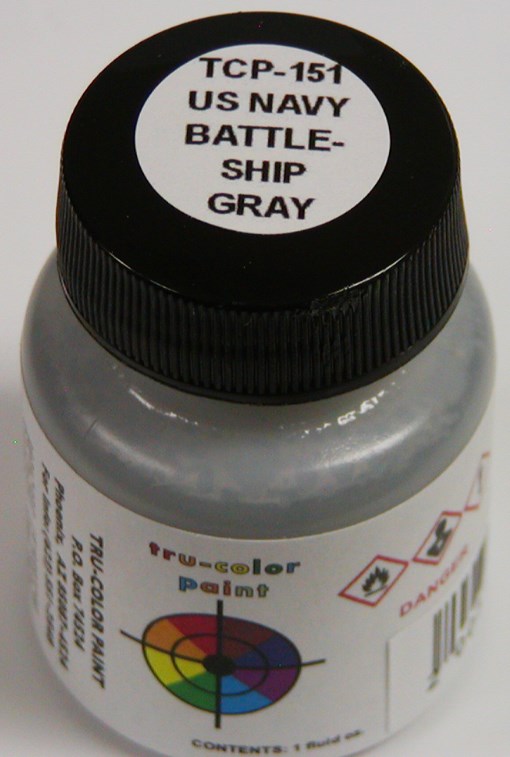 Tru-Color Paint 151 U. S. Battleship Gray 1oz (6630985891889)