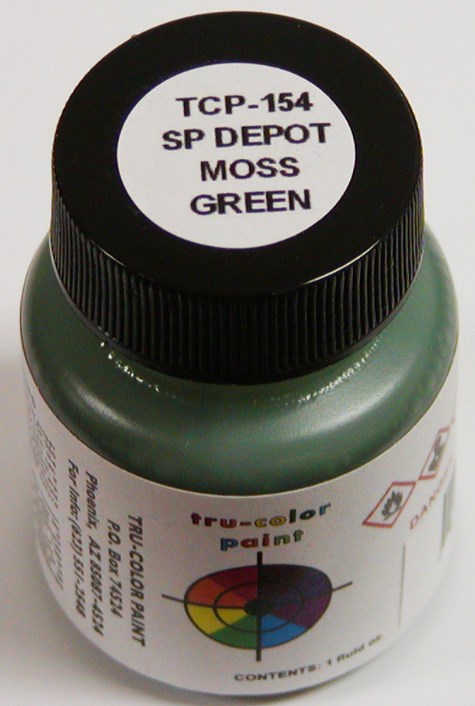 Tru-Color Paint 154 Southern Pacific Depot Moss Green 1oz (6630986088497)
