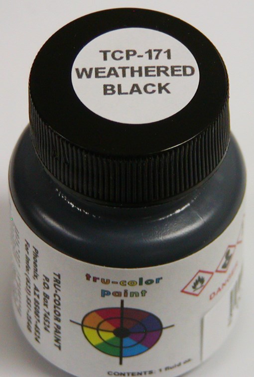 Tru-Color Paint 171 Weathered Black 1oz (Flat) (6630986874929)