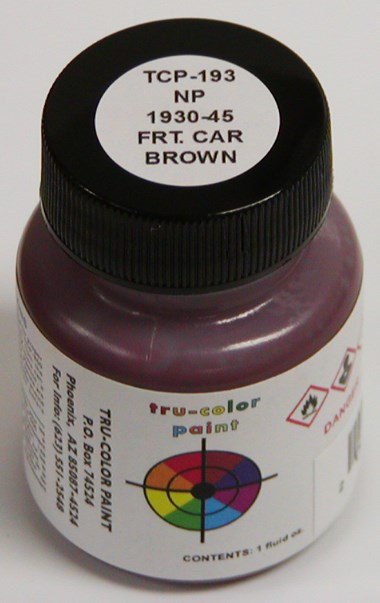 Tru-Color Paint 193 NP '30-'45 Frt Car Brown 1oz