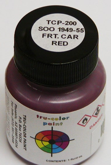 Tru-Color Paint 200 SOO '49-'55 Frt Car Red 1oz - Hobby City NZ