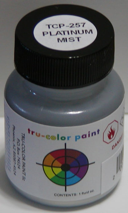 Tru-Color Paint 257 Platinum Mist (Flat) 1 oz