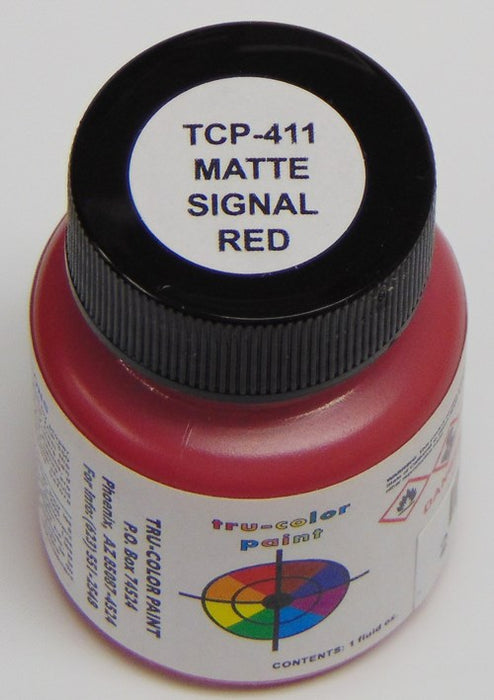 Tru-Color Paint 411 MATTE SIGNAL RED