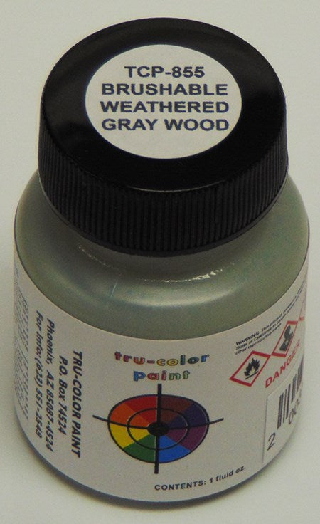 Tru-Color Paint TCP-855 FLAT WEATHERED GRAY WOOD - Hobby City NZ