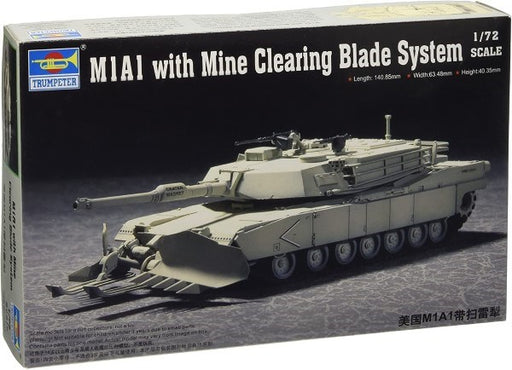 Trumpeter 1/72 07277 M1A1 with Mine Clearing Blade System - Hobby City NZ (7816533115117)