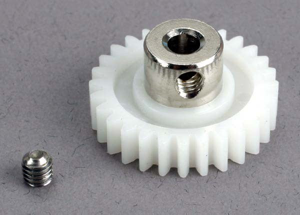 Traxxas 1526 - Drive gear(28-tooth)w/ grub screw (1) (769038024753)