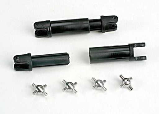 Traxxas 1651 - Half-Shafts (Internal-Splined (2)/External-Splined (2))/ Metal U-Joints (4) (769039433777)