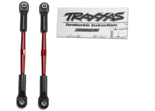 Traxxas 2336X - Turnbuckles Aluminum (Red-Anodized) Toe Links 61Mm ( (8827965112557)