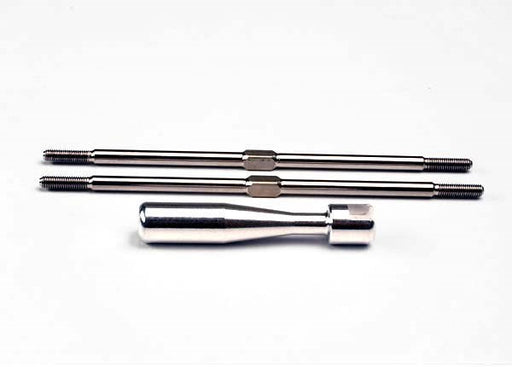 Traxxas 2339X - Turnbuckles Titanium 105Mm (2)/ Billet Aluminum Wrench (8827965276397)