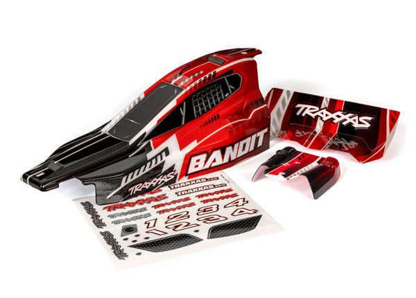 Traxxas 2450 BANDIT BODY BLK/RED