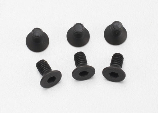 Traxxas 2534 - Screws 3x6mm countersunk machine (6) (hex drive) (8827584413933)