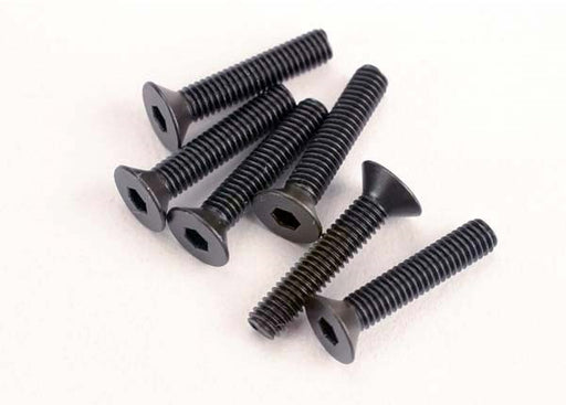 Traxxas 2553 - Screws 3x15mm countersunk machine (6) (hex drive) (769045790769)