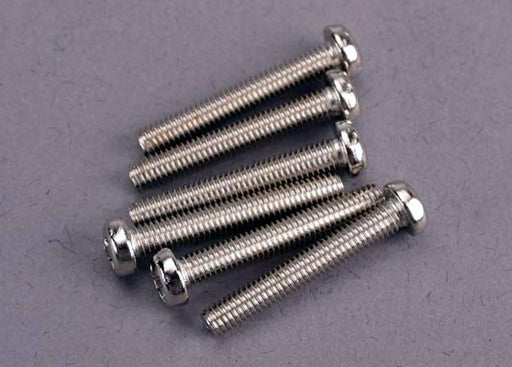 Traxxas 2566 - Screws 3X20Mm Roundhead Machine (6) (8827585528045)