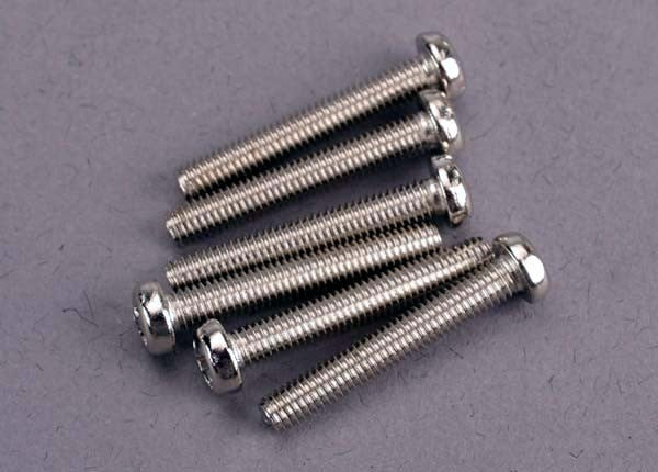 Traxxas 2566 - Screws 3X20Mm Roundhead Machine (6) (8827585528045)