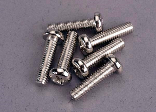 Traxxas 2573 - Screws 4X15Mm Roundhead Machine (6) (7650629058797)