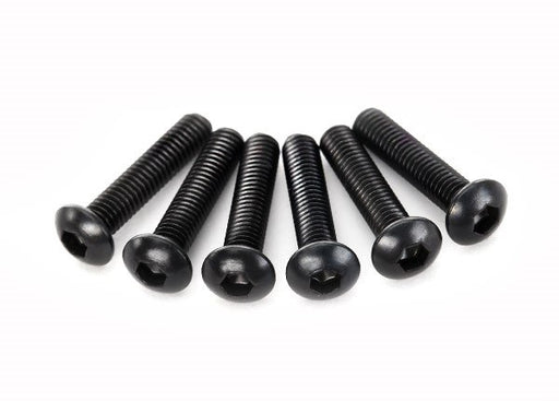 Traxxas 2593 - Screws 3x14mm button-head machine (hex drive) (6) (769049231409)