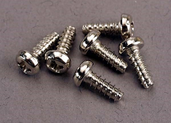 Traxxas 2682 - Screws 3x8mm roundhead self-tapping (6)