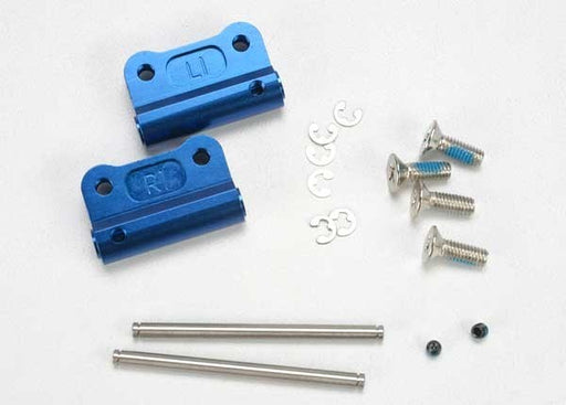 Traxxas 2798X - Mounts suspension arm (blue-anodized 6061-T6 aluminum)(rear)(+/- 1-degree)(L&R) (8827965898989)