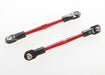 Traxxas 3139X - Turnbuckles Aluminum (Red-Anodized) Toe Links 59mm (2) (assembled with rod ends & hollow balls) (requires 5mm aluminum wrench #5477) - Hobby City NZ