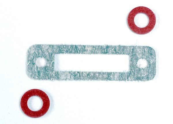 Traxxas 3156 - Exhaust header gasket (1)/ gaskets pressure fitting (2) (for side exhaust engines only) (8827596931309)