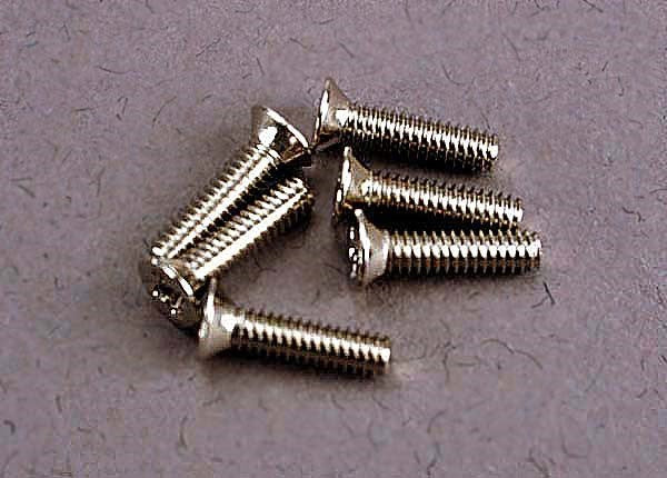 Traxxas 3161 - Screws 2x8mm countersunk machine (6) (769054539825)