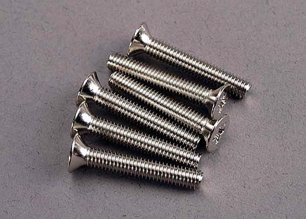 Traxxas 3168 - Screws 4x25mm countersunk machine (6)