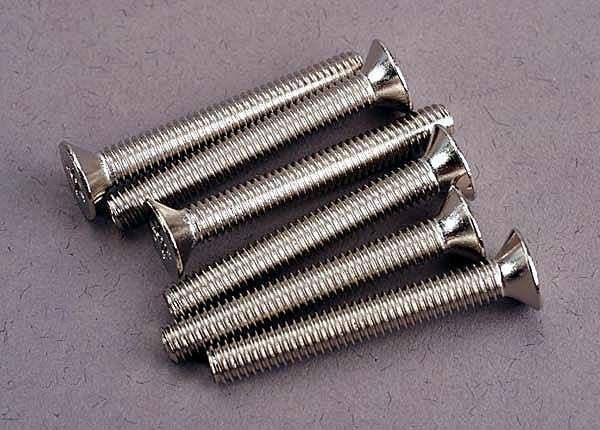 Traxxas 3169 - Screws 4x30mm countersunk machine (6) (769054834737)