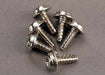 Traxxas 3290 - Screws 3x8mm washerhead self-tapping (6) (8827617968365)