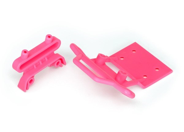 Traxxas 3621P - Bumper front / bumper mount front / 4x23mm RM (2)/ 3x10mm RST (2) (pink)