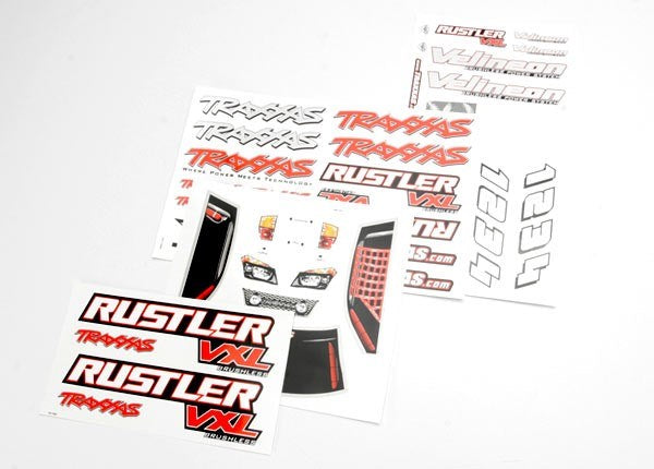 Traxxas 3713R - Decal Sheets Rustler VXL